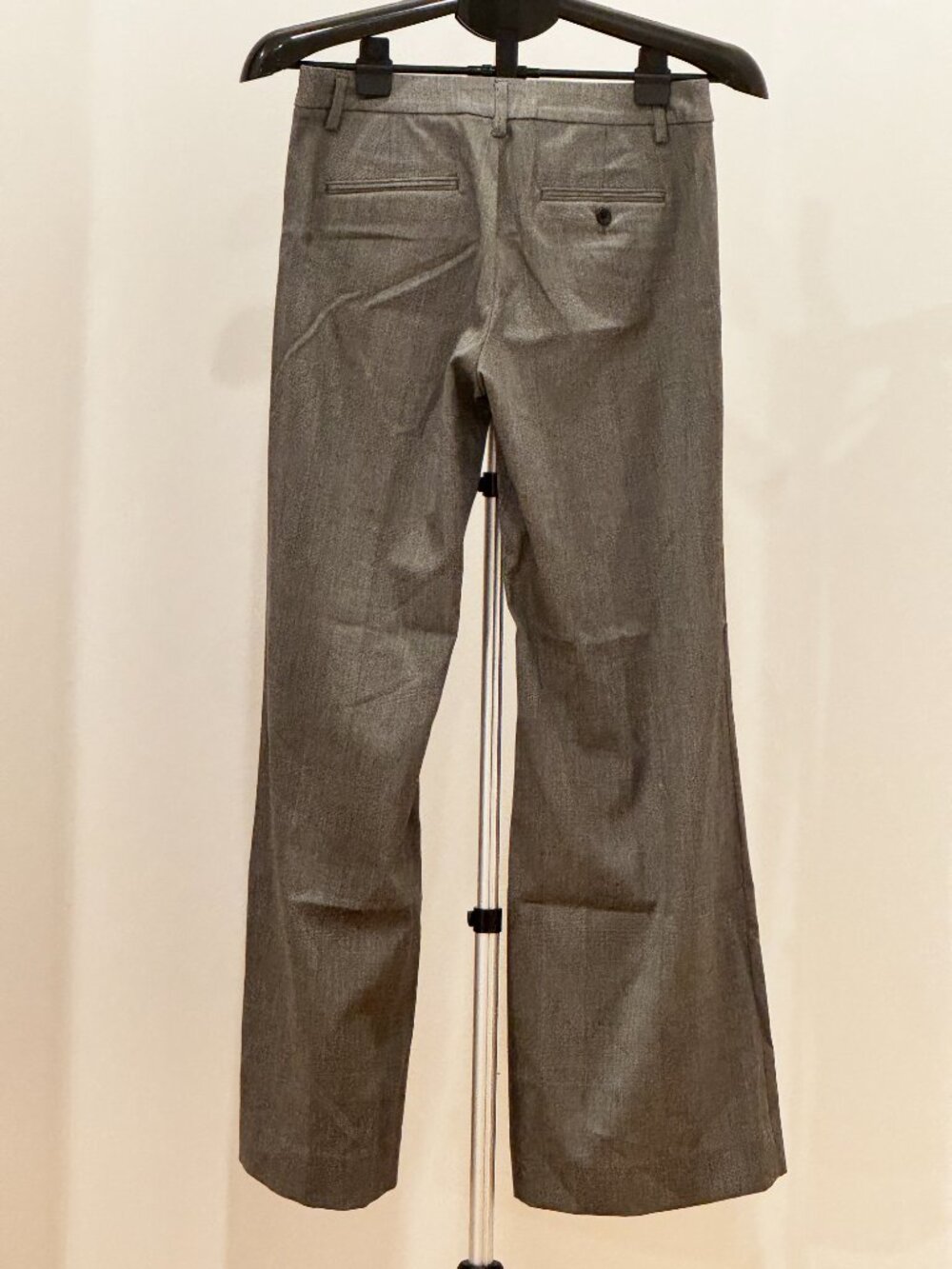 Gap Gray Micro Houndstooth Wide Leg Trouser Pants Tailored EUC Size 4A - Picture 3 of 9